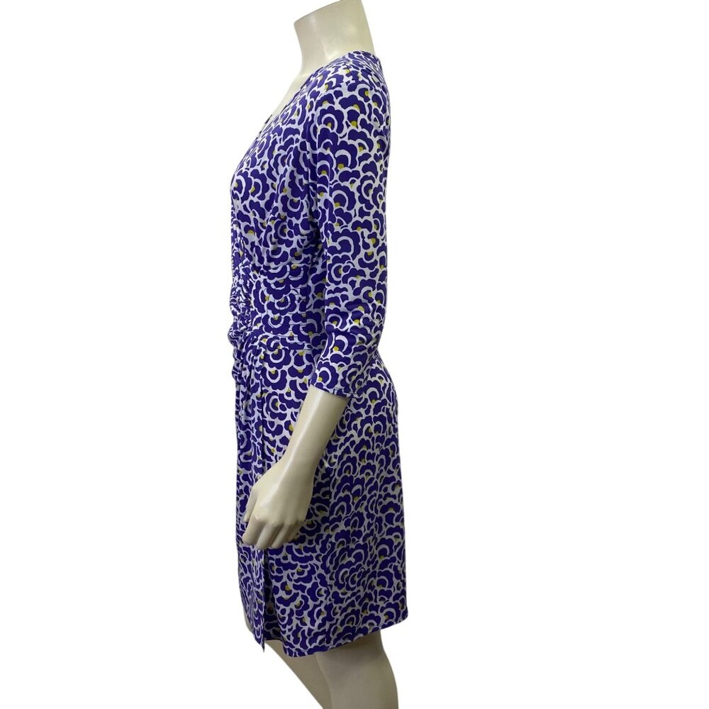 Laundry By Design Purple & White Wrap Dress 3/4 Sleeves Size10‎ - Picture 5 of 9